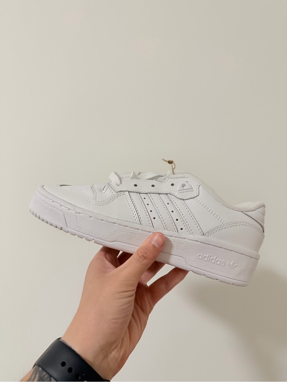 adidas Kids White Low-Top Court Sneaker
